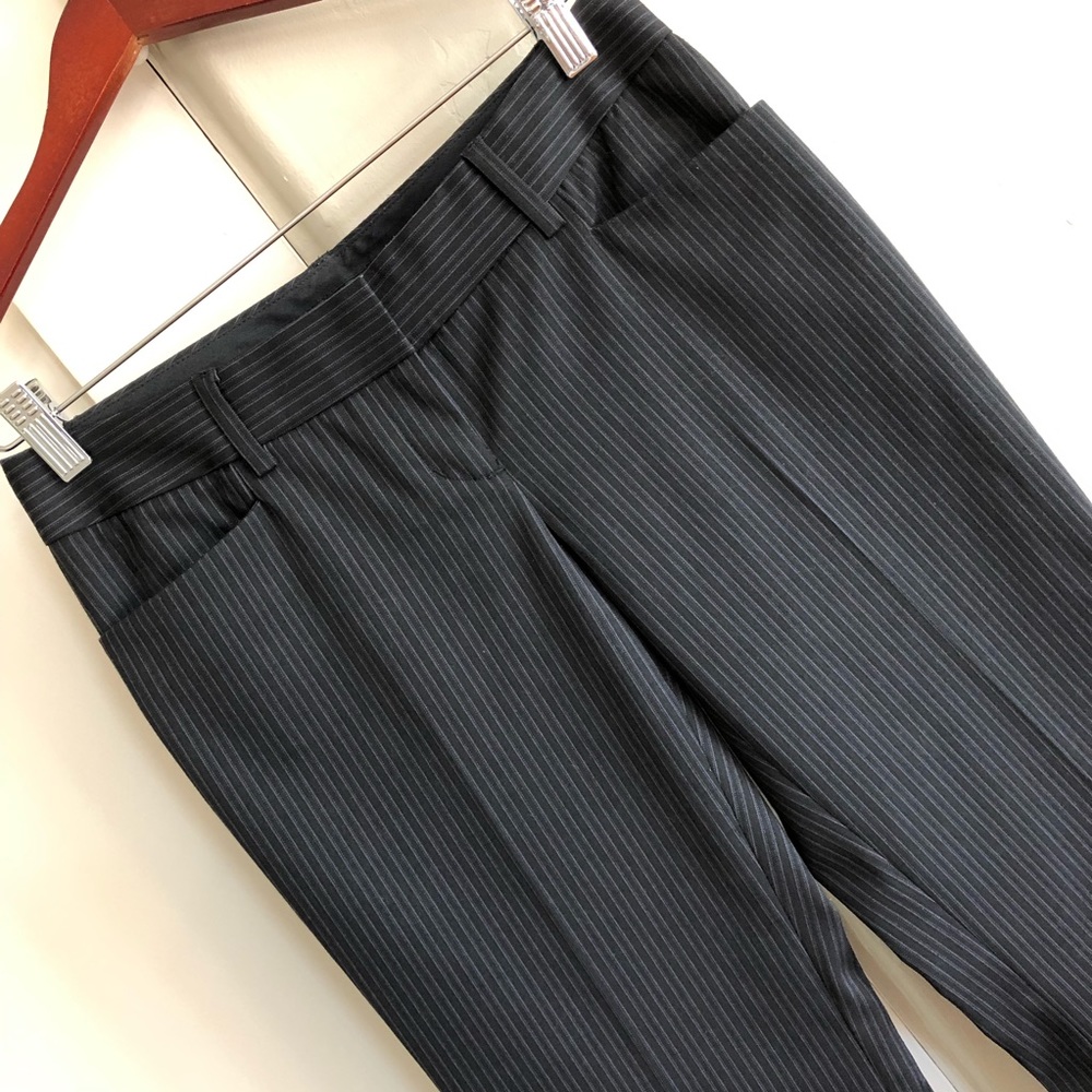 🌼 euc | express | striped straight leg trousers